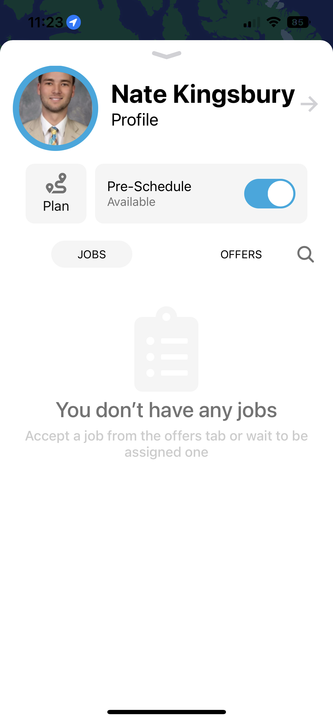 Viewing Completed Deliveries in App – DeliverThat Drivers